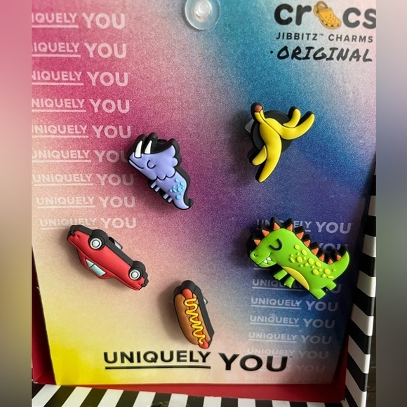 CROCS Accessories - Crocs Charm,CROCS Black Jibbitz Charm